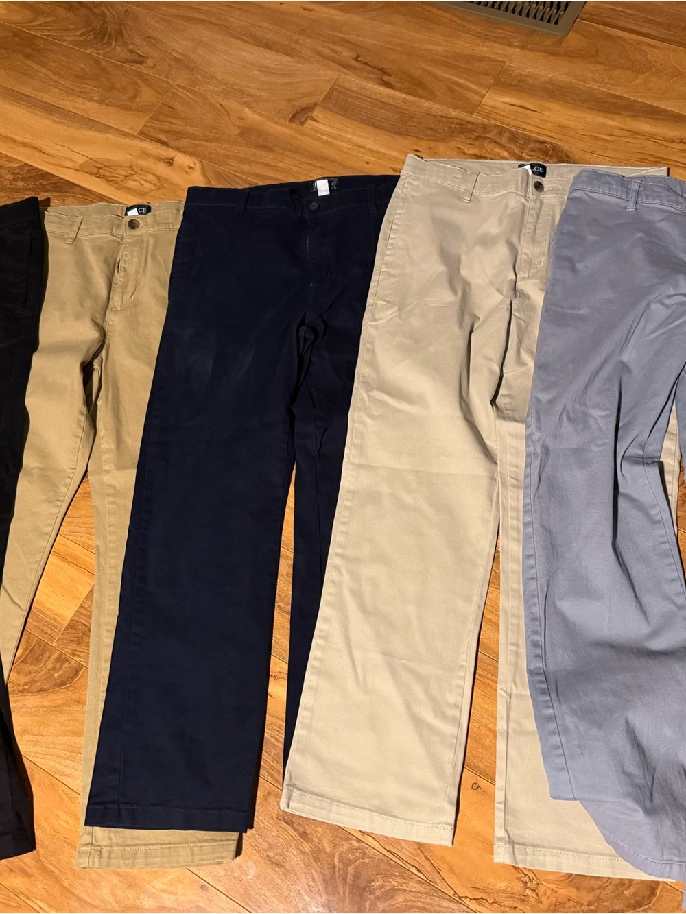 The Children's Place Boys' Casual Chino Pants - Navy, Khaki, Black, Gray